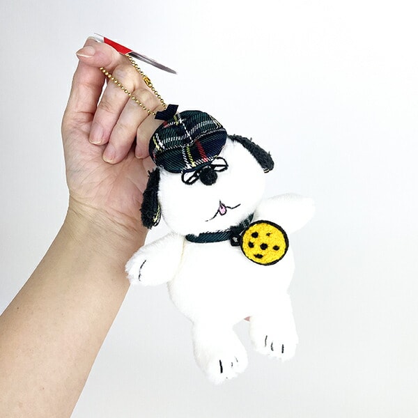 スヌーピー SNOOPY マスコット オラフ チェック ボールチェーン ぬいぐるみ