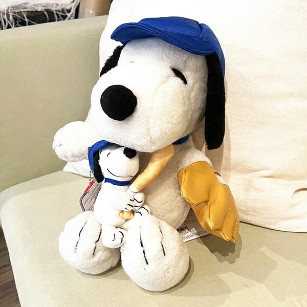 スヌーピー SNOOPY ぬいぐるみ ベースボール S マスコット インテリア