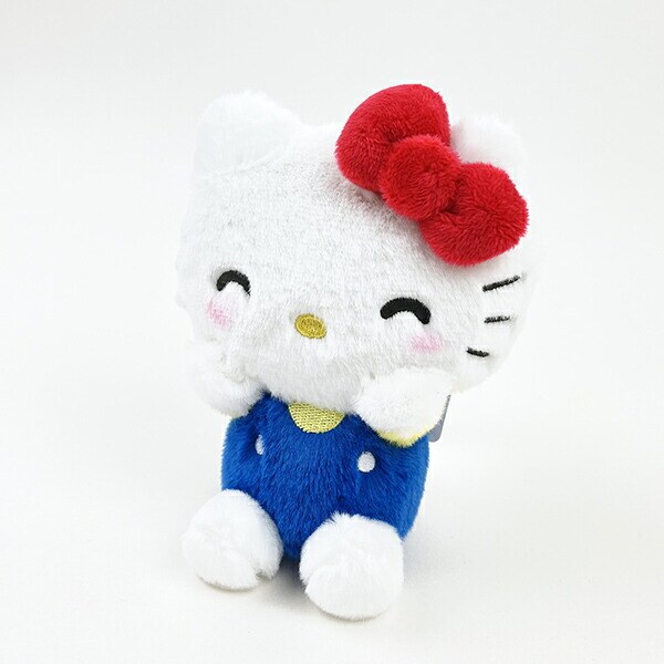 サンリオ ハローキティ いろいろふぇいす うふふ マスコット キーホルダー ぬいぐるみ ブルー