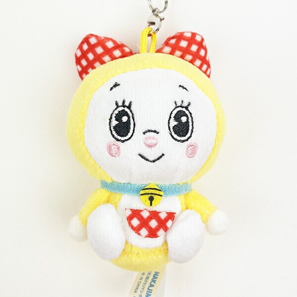 ドラえもん ドラミちゃん カラビナ マスコット ぬいぐるみ キーホルダー イエロー