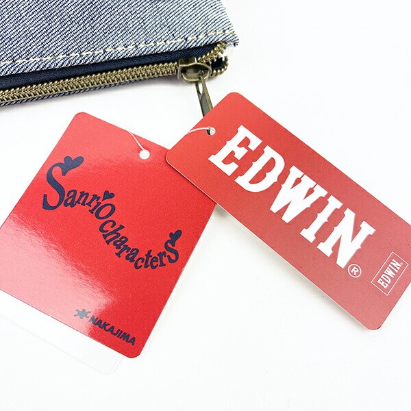 サンリオ シナモロール EDWIN ぬいぐるみ S インテリア デニム コラボ