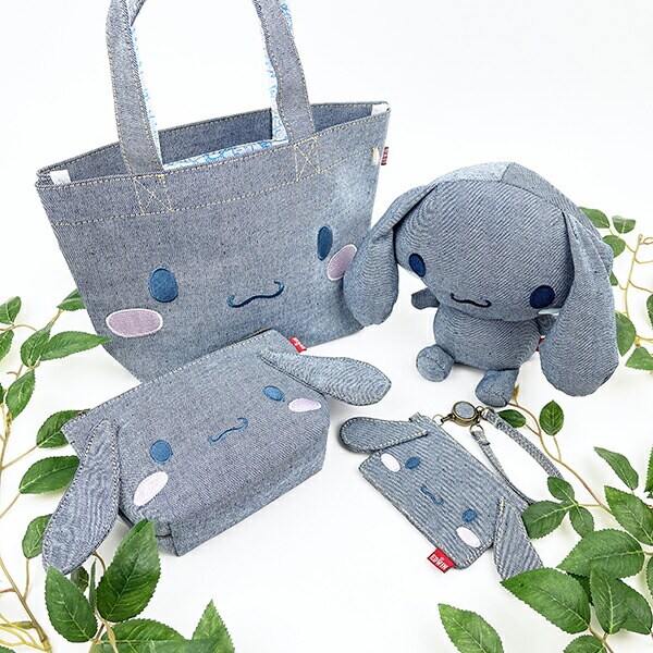 サンリオ シナモロール EDWIN ぬいぐるみ S インテリア デニム コラボ