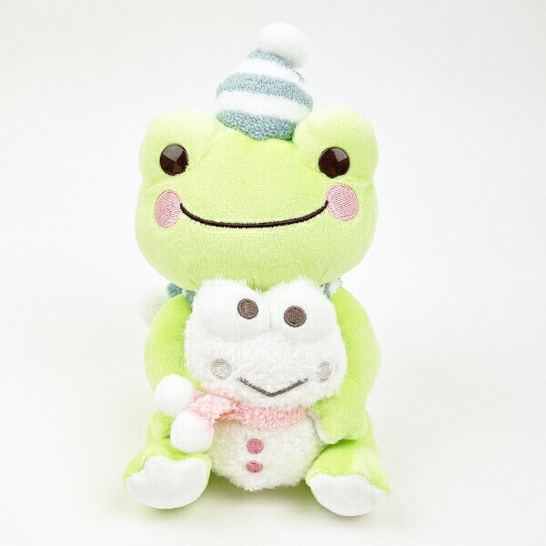サンリオ けろけろけろっぴ×かえるのピクルス ぬいぐるみS （雪だるま/かえるのピクルス）