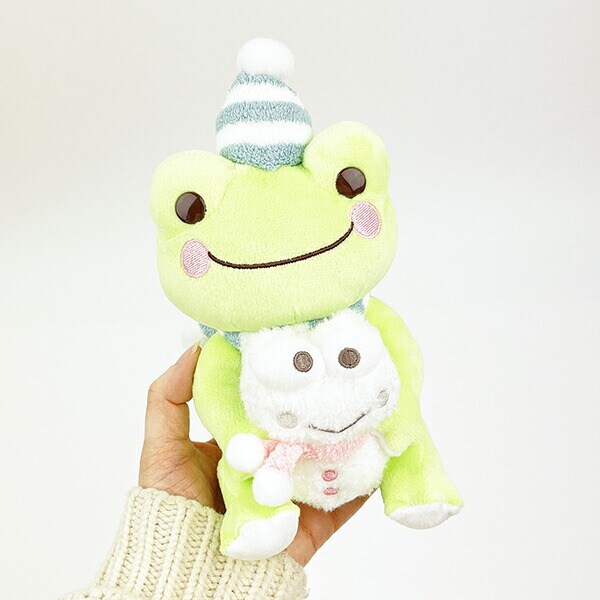 サンリオ けろけろけろっぴ×かえるのピクルス ぬいぐるみS （雪だるま/かえるのピクルス）
