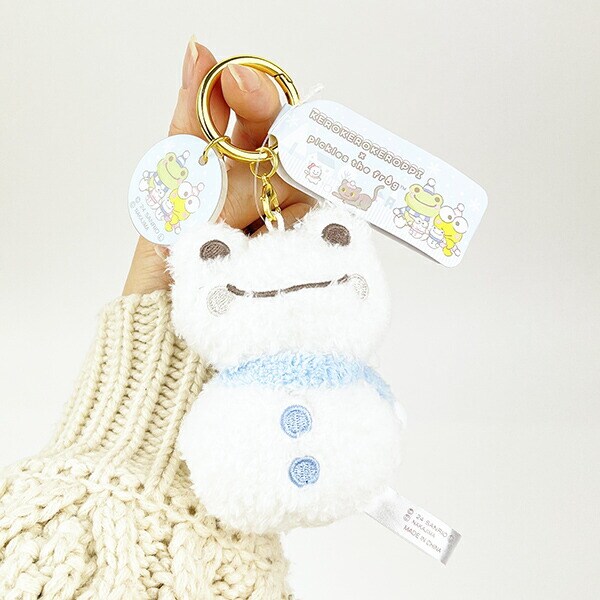 サンリオ けろけろけろっぴ×かえるのピクルス カラビナマスコット（雪だるま/かえるのピクルス）
