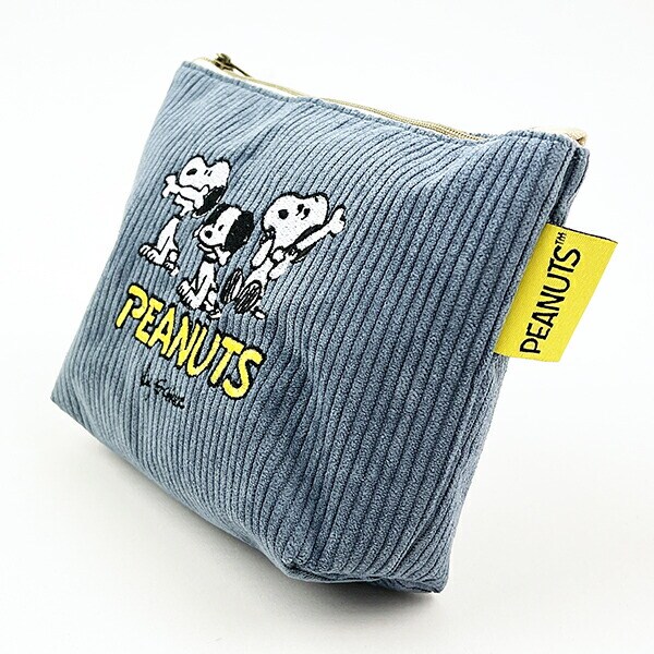 スヌーピー 75th 化粧ポーチ ブルー 小物入れ 75周年 SNOOPY