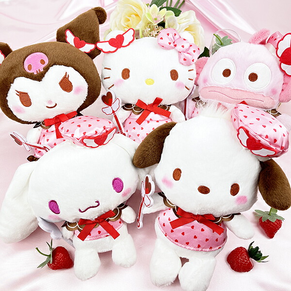 サンリオ ポチャッコ マジカルハート S ぬいぐるみ インテリア ピンク