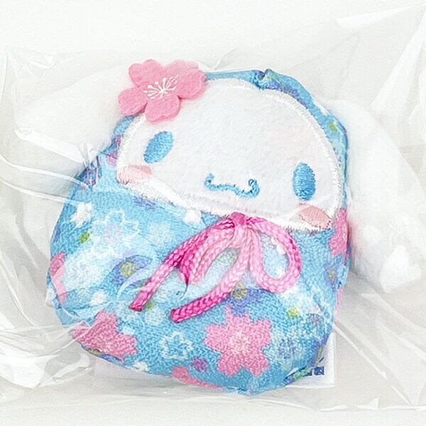 サンリオ シナモロール 桜だるま マグネット ブルー マスコット