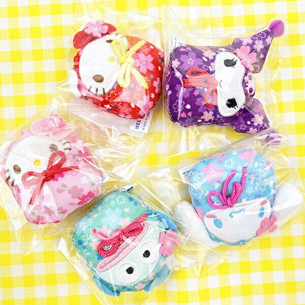 サンリオ シナモロール 桜だるま マグネット ブルー マスコット