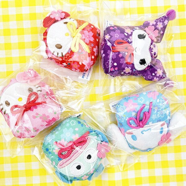 サンリオ ハンギョドン  桜だるま マグネット ブルー マスコット