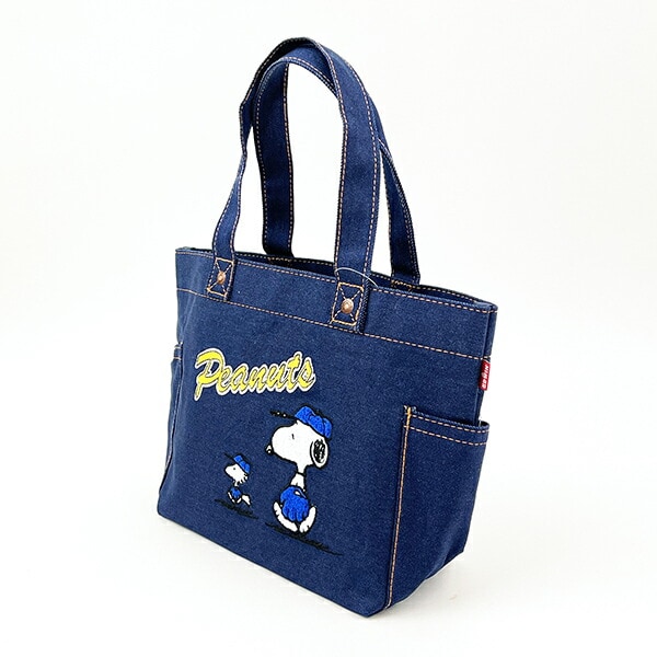スヌーピー EDWIN ベースボール ミニトート バッグ ランチバッグ デイユーズ SNOOPY