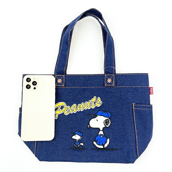 スヌーピー EDWIN ベースボール ミニトート バッグ ランチバッグ デイユーズ SNOOPY