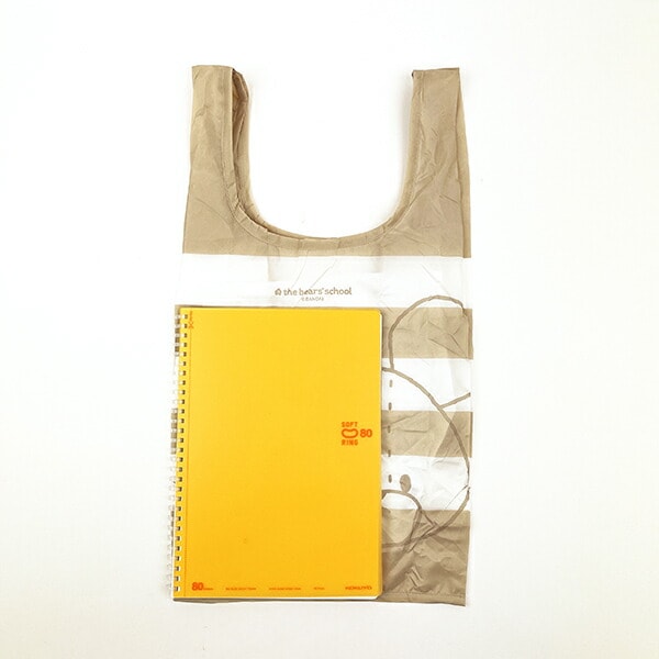 くまのがっこう ぬいぐるみエコバッグ ボーダー お買い物 かばん