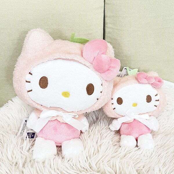 サンリオ ハローキティ パステルフルーツケープ ぬいぐるみ S インテリア ピンク