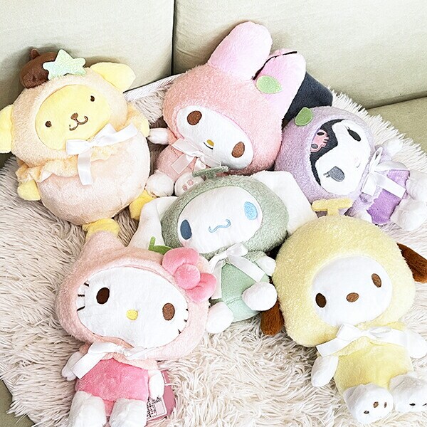 サンリオ マイメロディ パステルフルーツケープ ぬいぐるみ S インテリア ピンク