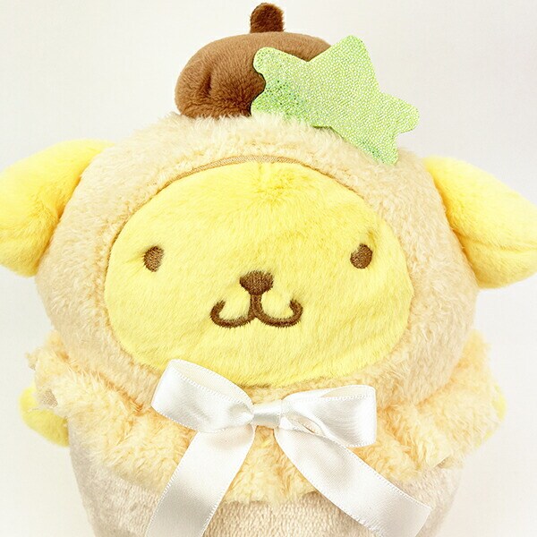 サンリオ ポムポムプリン パステルフルーツケープ ぬいぐるみ S インテリア イエロー