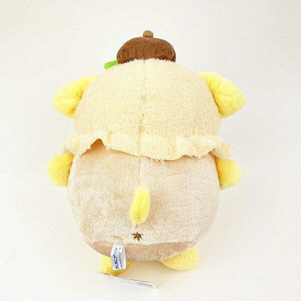 サンリオ ポムポムプリン パステルフルーツケープ ぬいぐるみ S インテリア イエロー