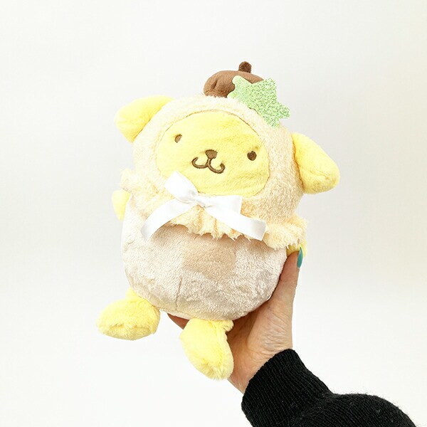サンリオ ポムポムプリン パステルフルーツケープ ぬいぐるみ S インテリア イエロー
