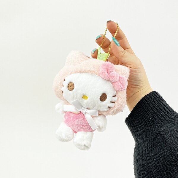 サンリオ ハローキティ パステルフルーツケープ マスコット ぬいぐるみ ピンク