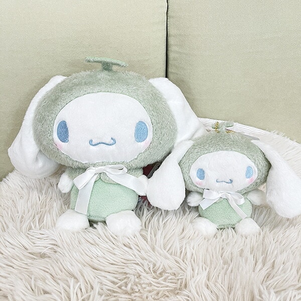 サンリオ シナモロール パステルフルーツケープ マスコット ぬいぐるみ グリーン