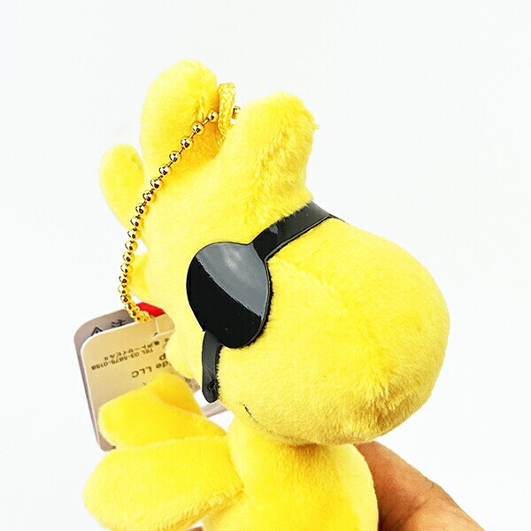 スヌーピー ウッドストック いろいろマスコット サングラス SNOOPY イエロー