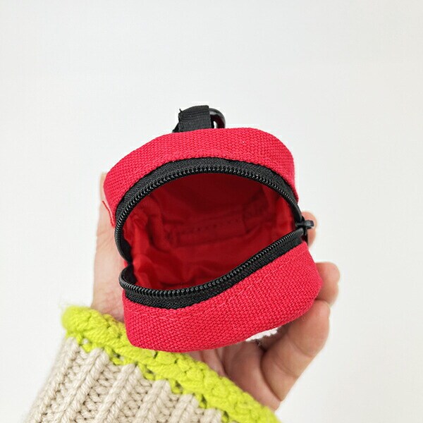 スヌーピー カラフル カラビナミニポーチ レッド 小物入れ SNOOPY