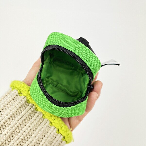 スヌーピー カラフル カラビナミニポーチ グリーン 小物入れ SNOOPY