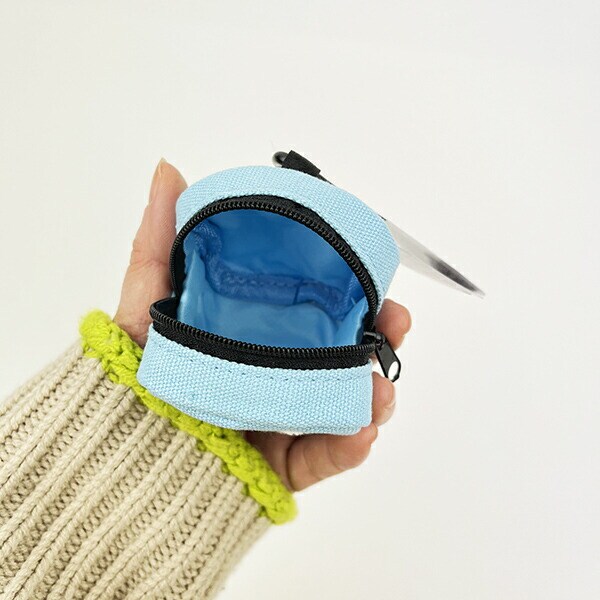 スヌーピー カラフル カラビナミニポーチ ライトブルー 小物入れ SNOOPY