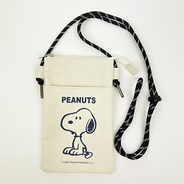 スヌーピー ファスナーサコッシュ 座り バッグ SNOOPY
