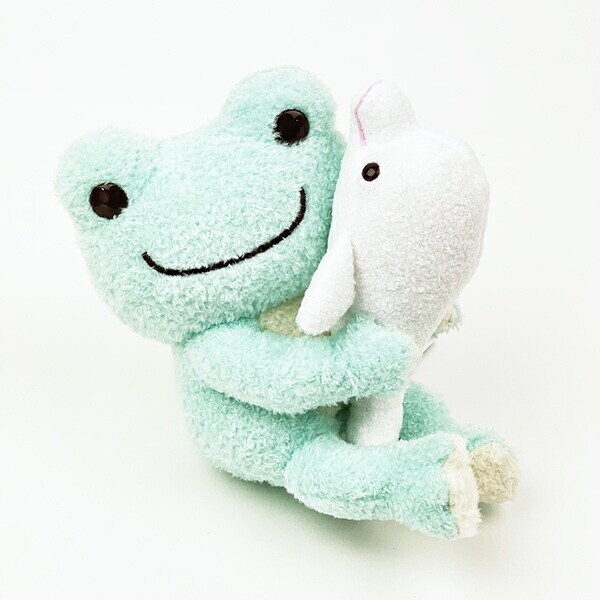 かえるのピクルス 海のおともだち ペア ぬいぐるみ S グリーン マスコット 人形