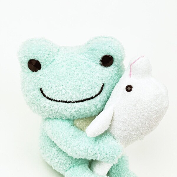 かえるのピクルス 海のおともだち ペア ぬいぐるみ S グリーン マスコット 人形