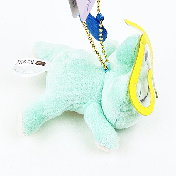 かえるのピクルス 海のおともだち マスコット シュノーケル グリーン ぬいぐるみ ボールチェーン