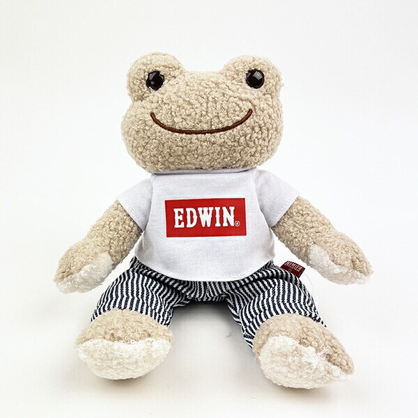 かえるのピクルス EDWIN×ピクルス Tシャツ ビーンドール ぬいぐるみ インテリア ホワイト