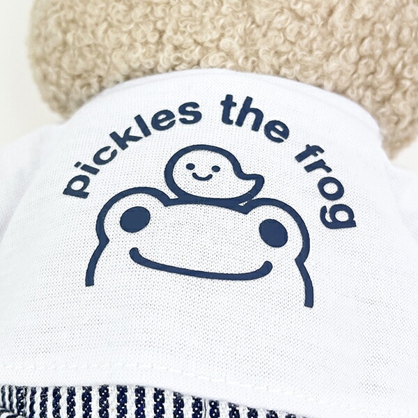 かえるのピクルス EDWIN×ピクルス Tシャツ ビーンドール ぬいぐるみ インテリア ホワイト