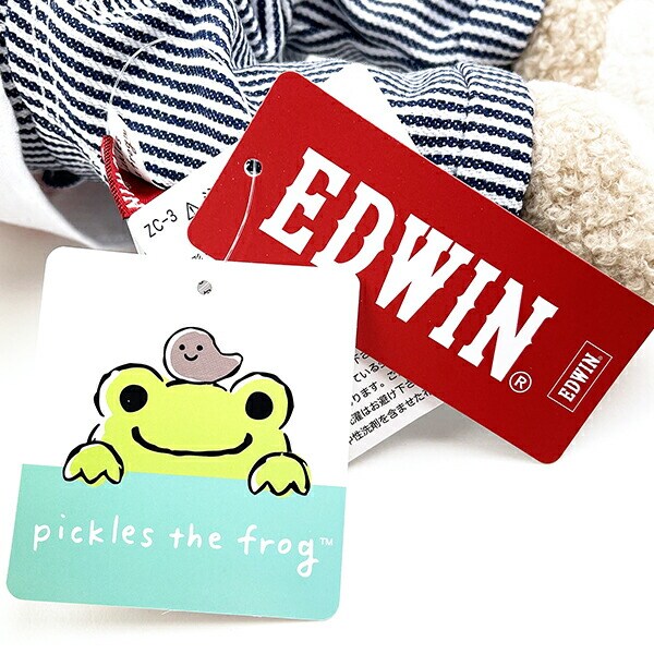 かえるのピクルス EDWIN×ピクルス Tシャツ ビーンドール ぬいぐるみ インテリア ホワイト