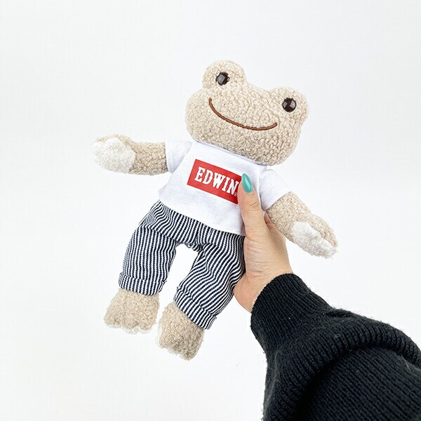 かえるのピクルス EDWIN×ピクルス Tシャツ ビーンドール ぬいぐるみ インテリア ホワイト