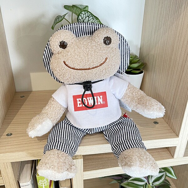 かえるのピクルス EDWIN×ピクルス Tシャツ ビーンドール ぬいぐるみ インテリア ホワイト