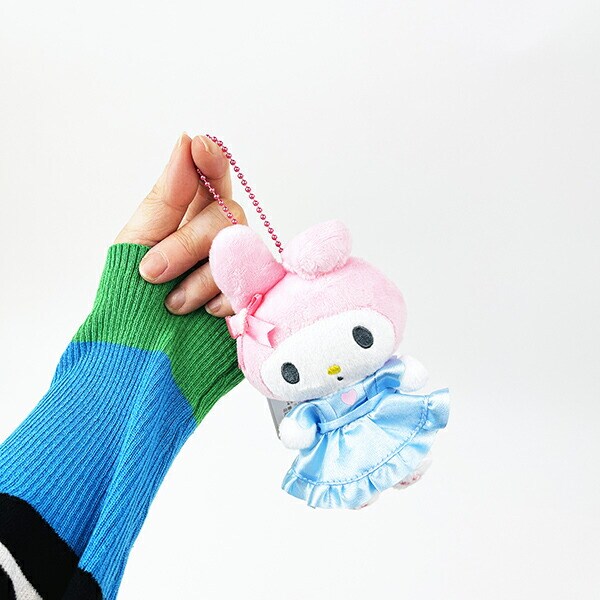 サンリオ マスコットコレクション マイメロディ エプロン ブルー ぬいぐるみ 平成レトロ