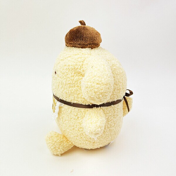 サンリオ ポムポムプリン さくらんぼチェック S ぬいぐるみ イエロー