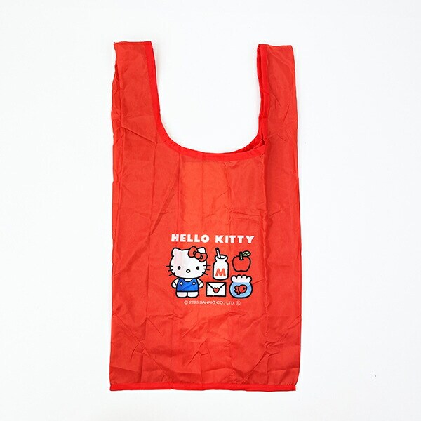 サンリオ ハローキティ ぬいぐるみエコバッグ スタンダード バッグ マスコット カラビナ付