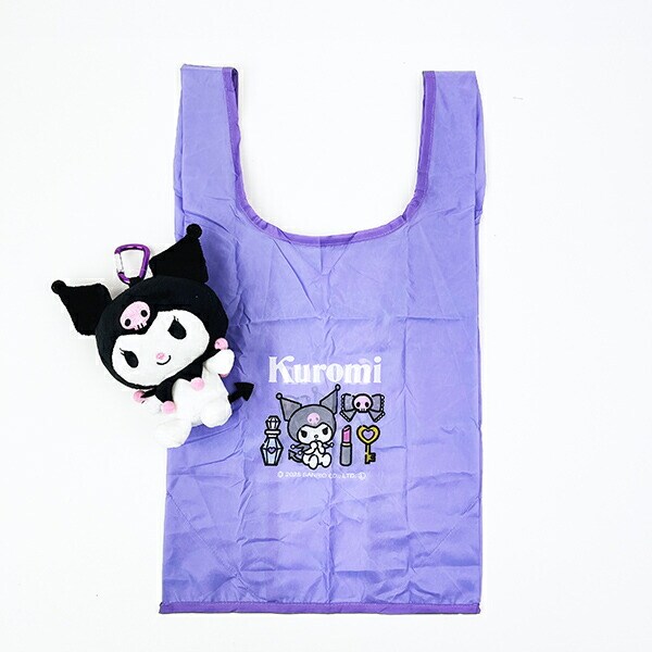 サンリオ クロミ ぬいぐるみエコバッグ スタンダード バッグ マスコット カラビナ付
