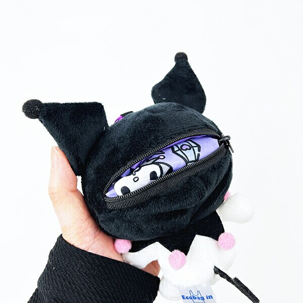 サンリオ クロミ ぬいぐるみエコバッグ スタンダード バッグ マスコット カラビナ付