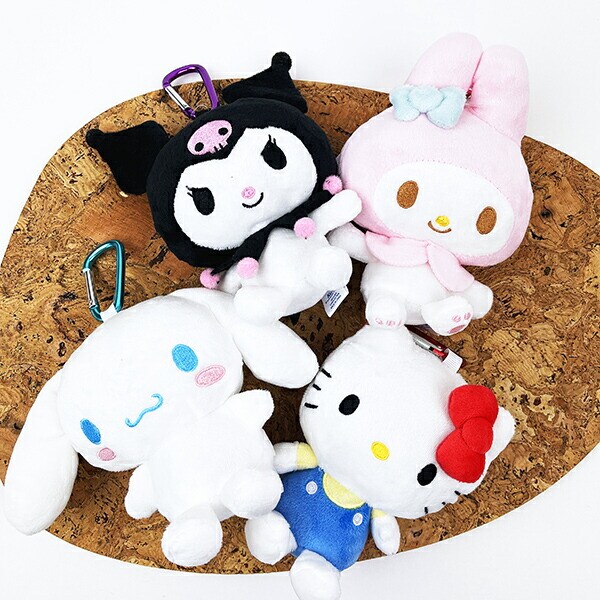 サンリオ クロミ ぬいぐるみエコバッグ スタンダード バッグ マスコット カラビナ付