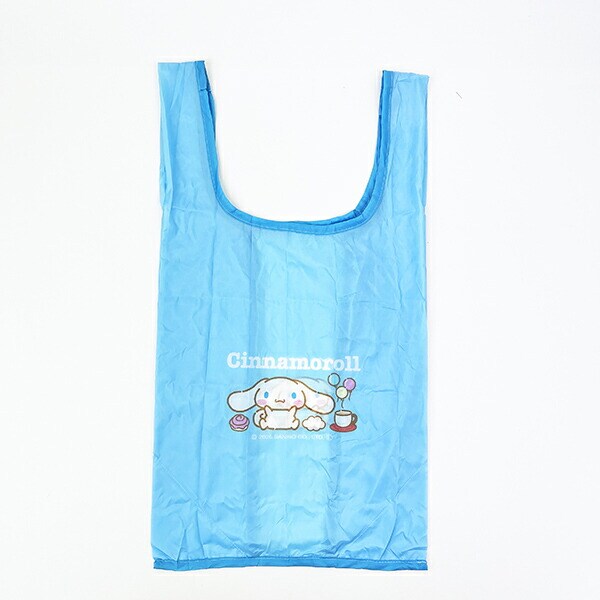 サンリオ シナモロール ぬいぐるみエコバッグ スタンダード バッグ マスコット カラビナ付
