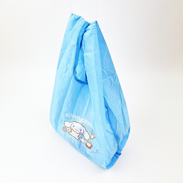 サンリオ シナモロール ぬいぐるみエコバッグ スタンダード バッグ マスコット カラビナ付