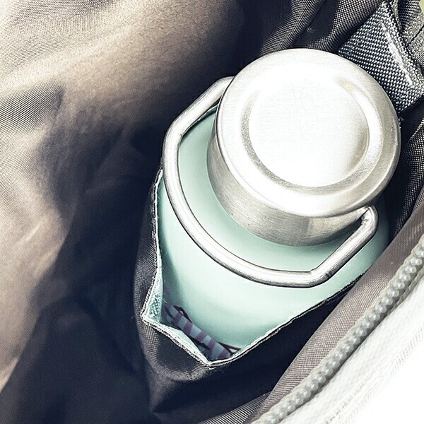 スヌーピー ミニ ボトルインショルダー 歩き ショルダーバッグ かばん グレー SNOOPY