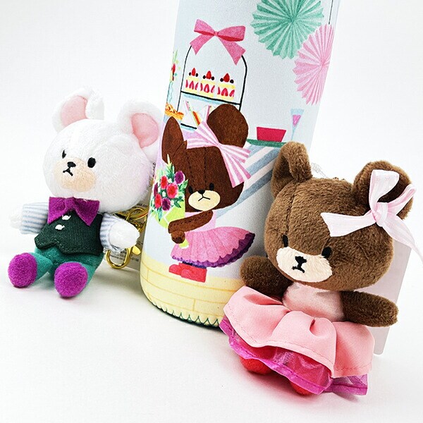 くまのがっこう プレゼントフォーミー デイビッド チャームマスコット ぬいぐるみ グリーン