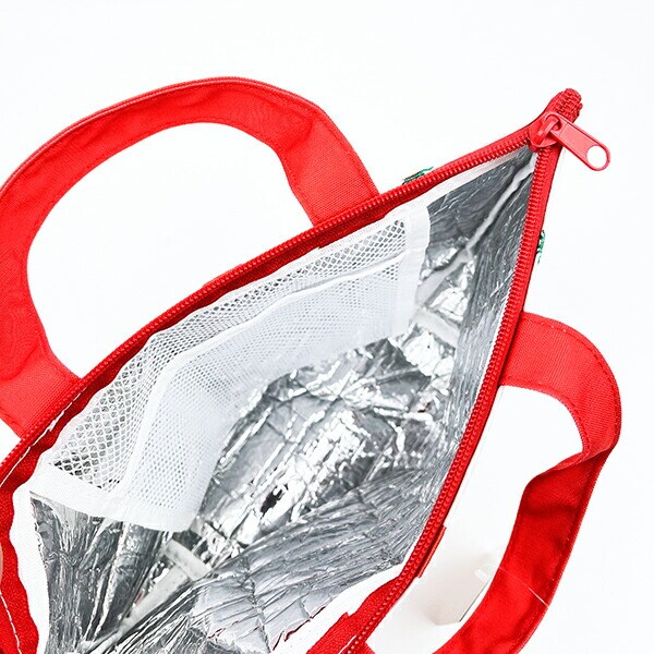 くまのがっこう イチゴ 保冷保温ミニトート 保冷バッグ ランチ お弁当 ホワイト