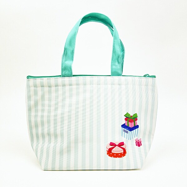 くまのがっこう プレゼントフォーミー 保冷保温ミニトート 保冷バッグ ランチ お弁当 ブルー