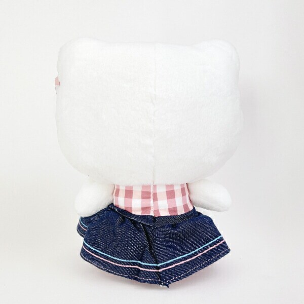 サンリオ ハローキティ ギンガムデニム ぬいぐるみ(S) Sanrio